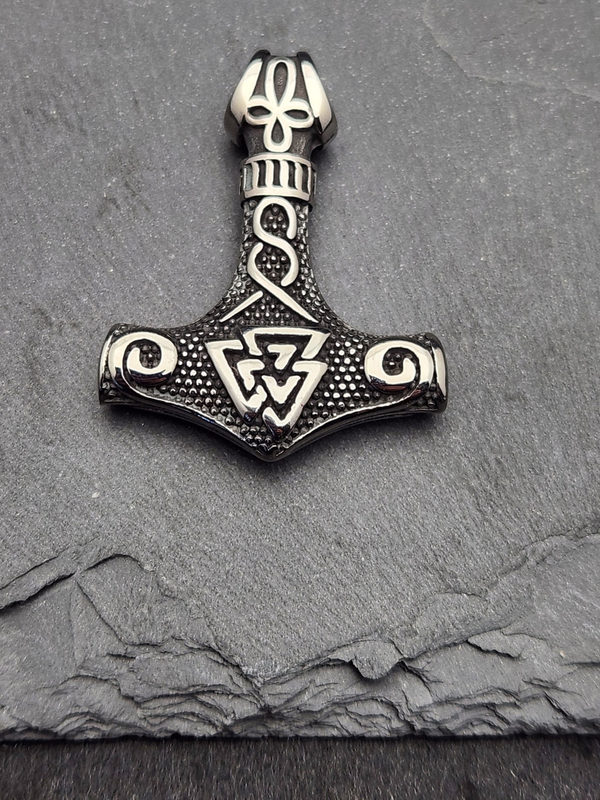 Edelstahlanhänger THOR HAMMER 1