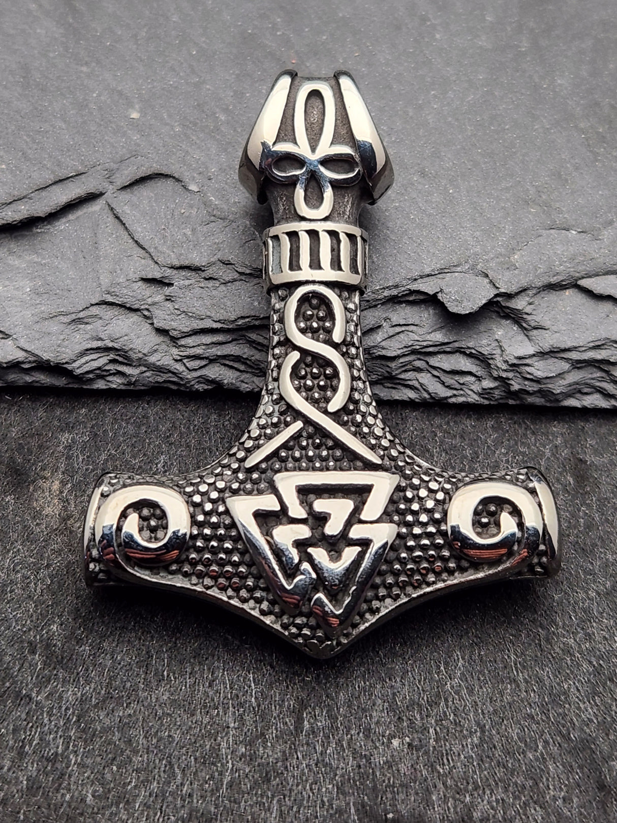 Edelstahlanhänger THOR HAMMER 1