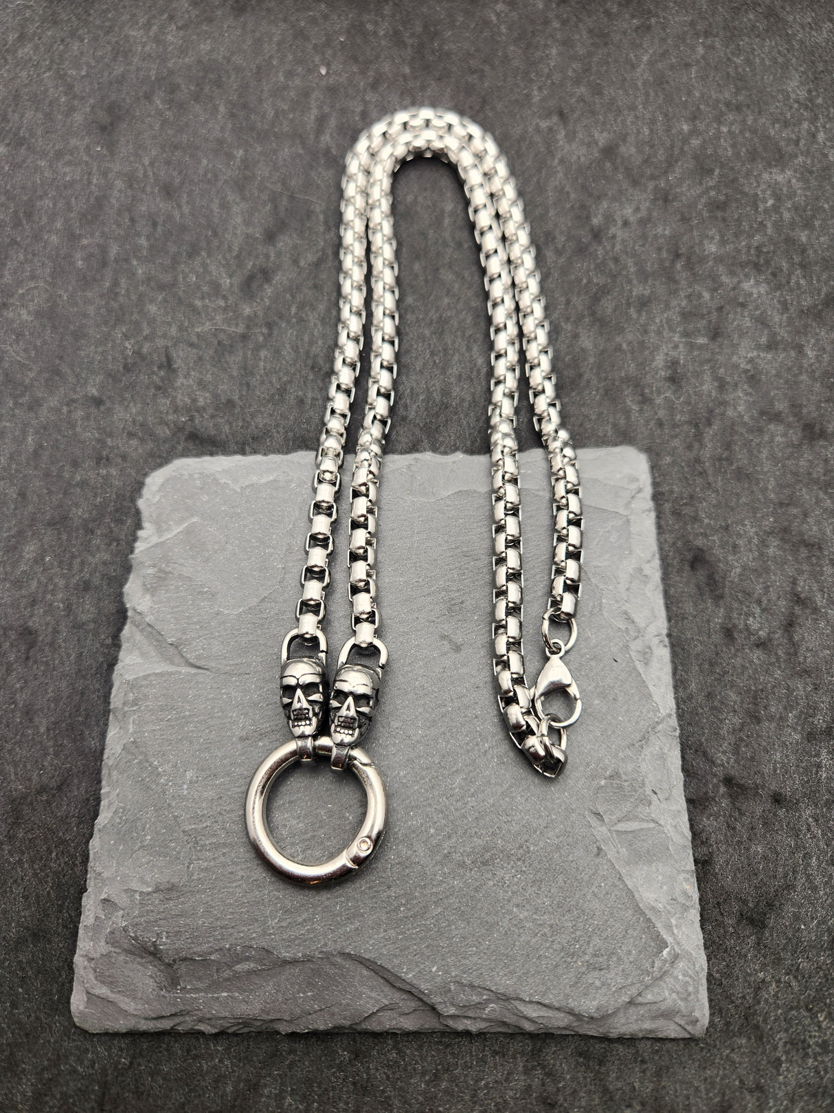 Edelstahlhalskette NOBLE SKULL