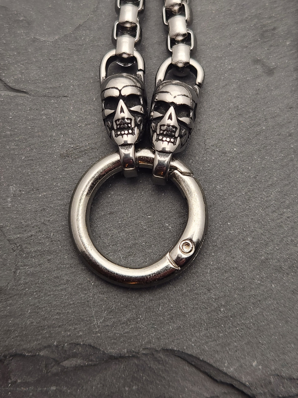 Edelstahlhalskette NOBLE SKULL