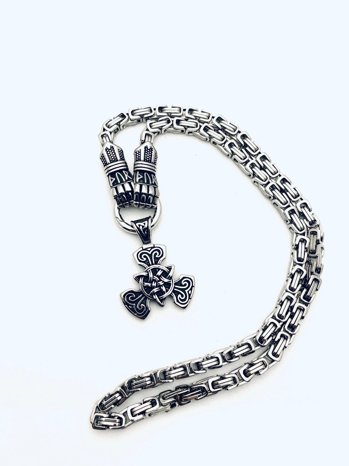 Edelstahlhalskette Viking