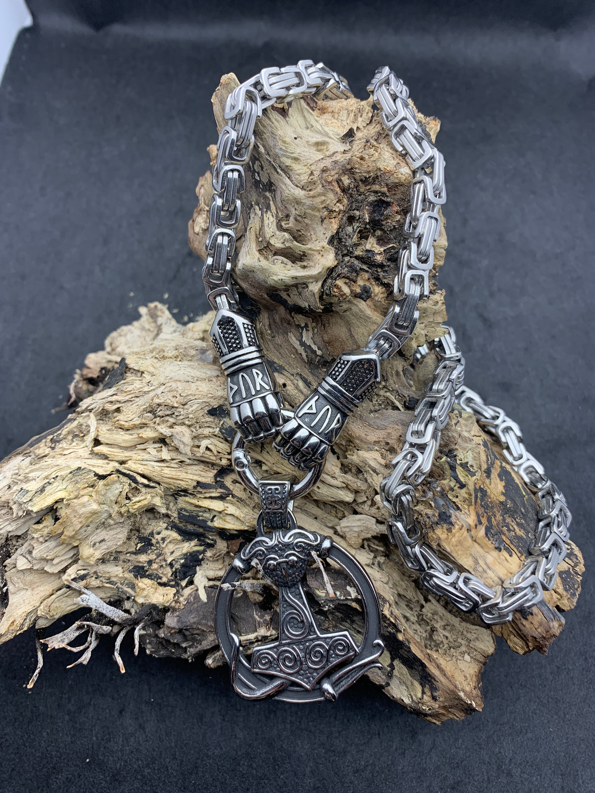 Edelstahlhalskette Viking