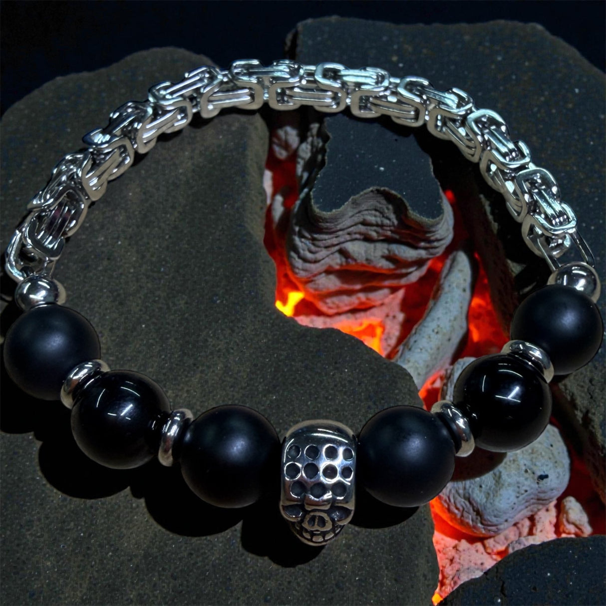 Biker Armband IRON ONYX