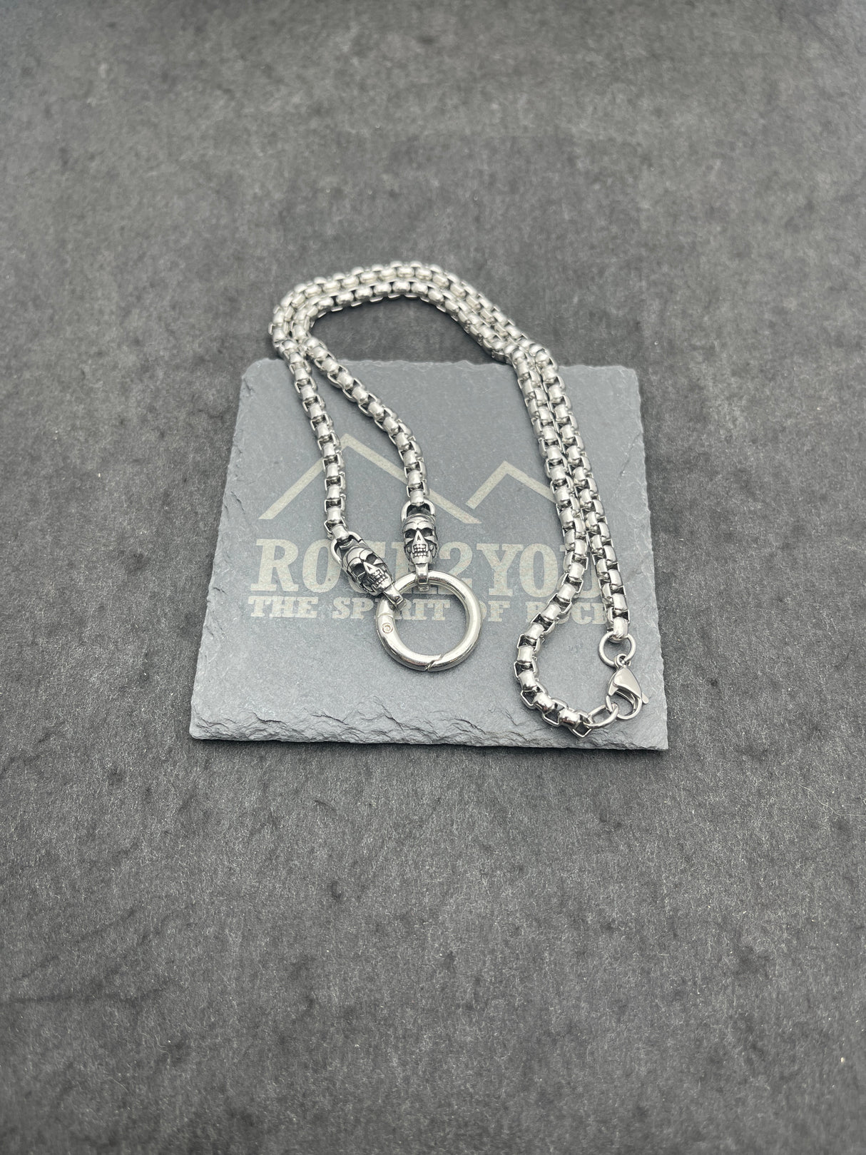 Edelstahlhalskette NOBLE SKULL