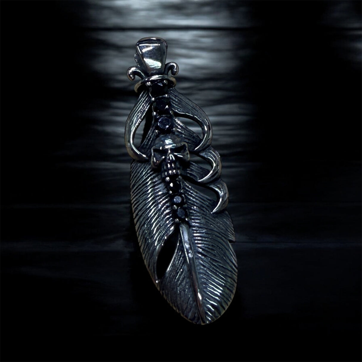 Edelstahlanhänger DARK SPIRIT BLACK