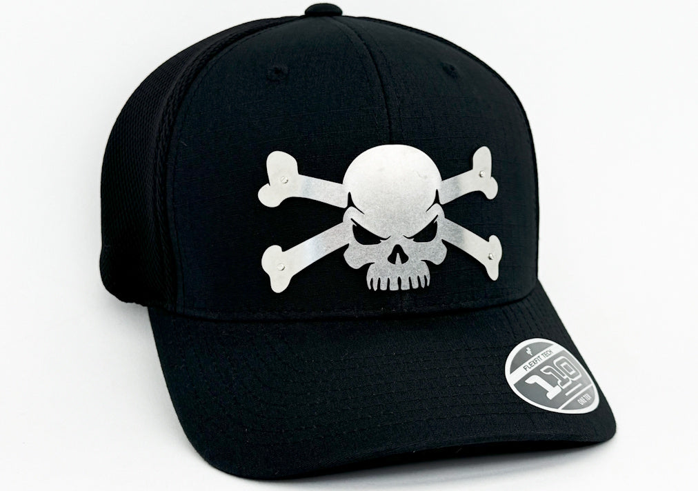 Totenkopf Knochen Gekreuzt Metalcap