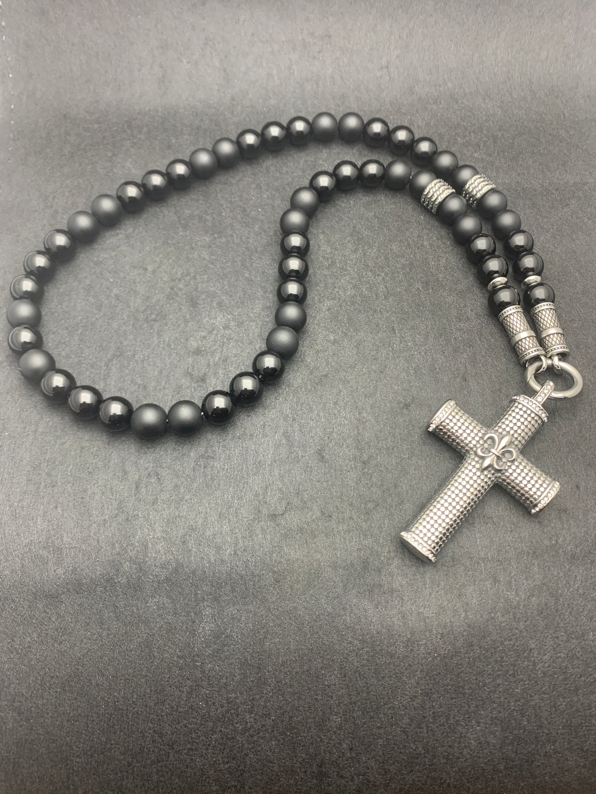 Biker Halskette Black Pearl (ohne Anhänger)