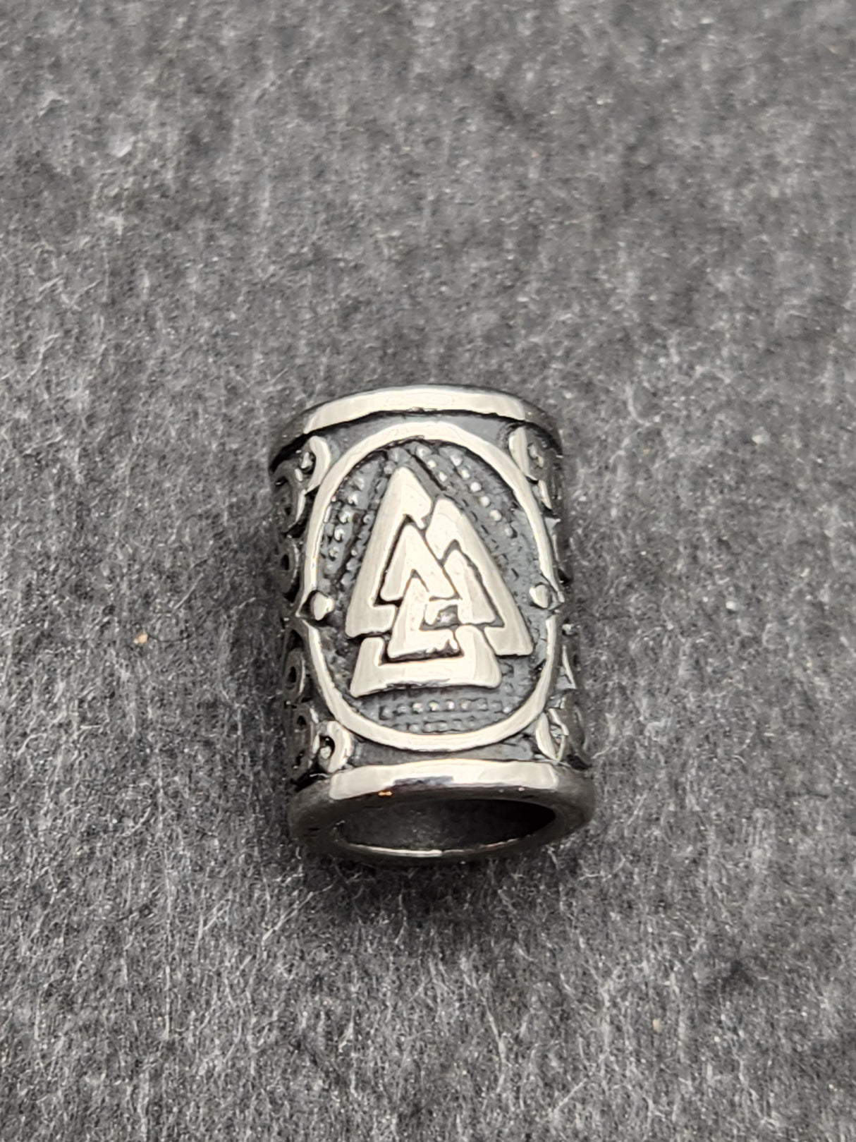 Edelstahl Bartperle/Haarperle 4