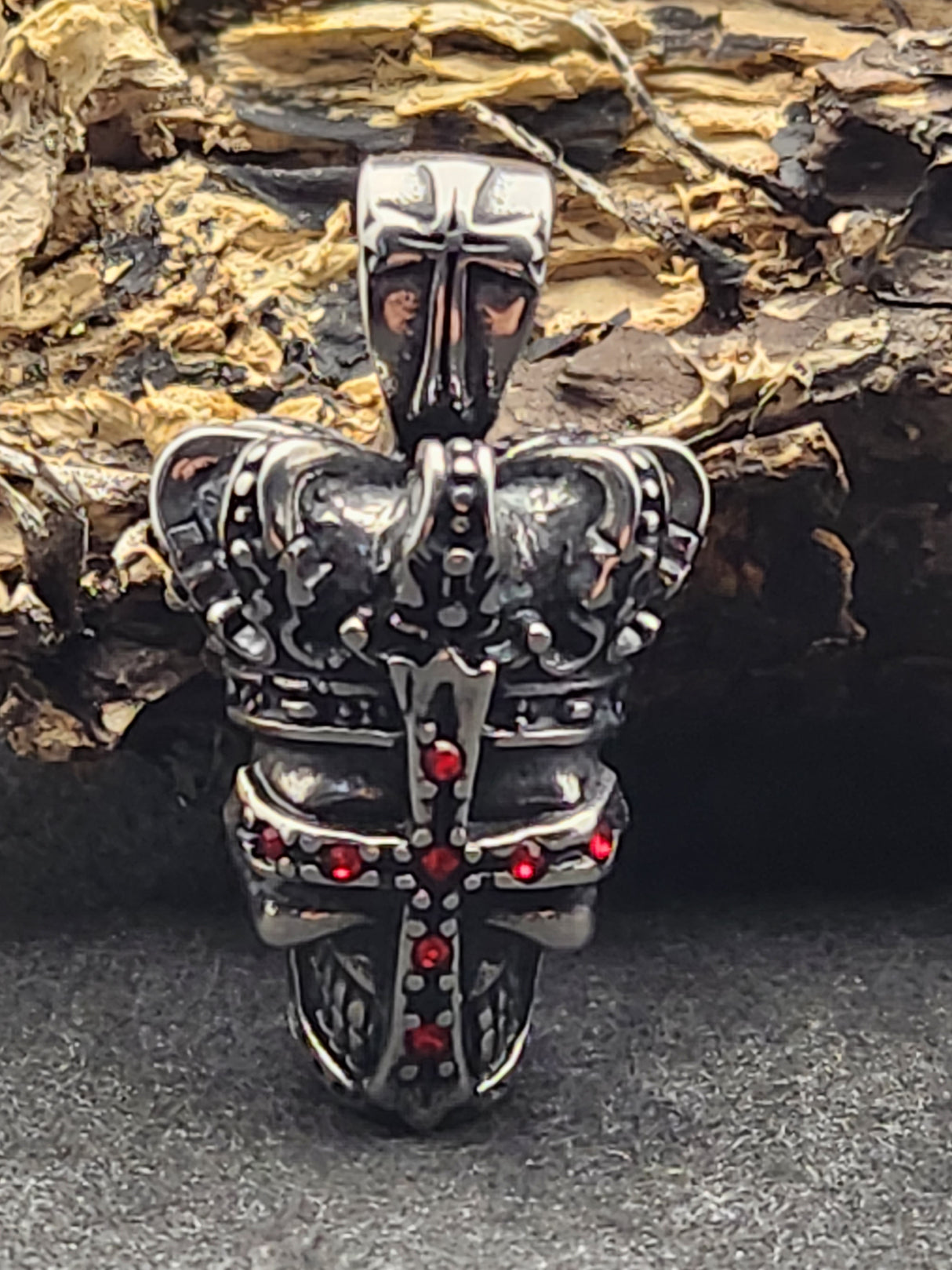 Edelstahlanhänger THE KING