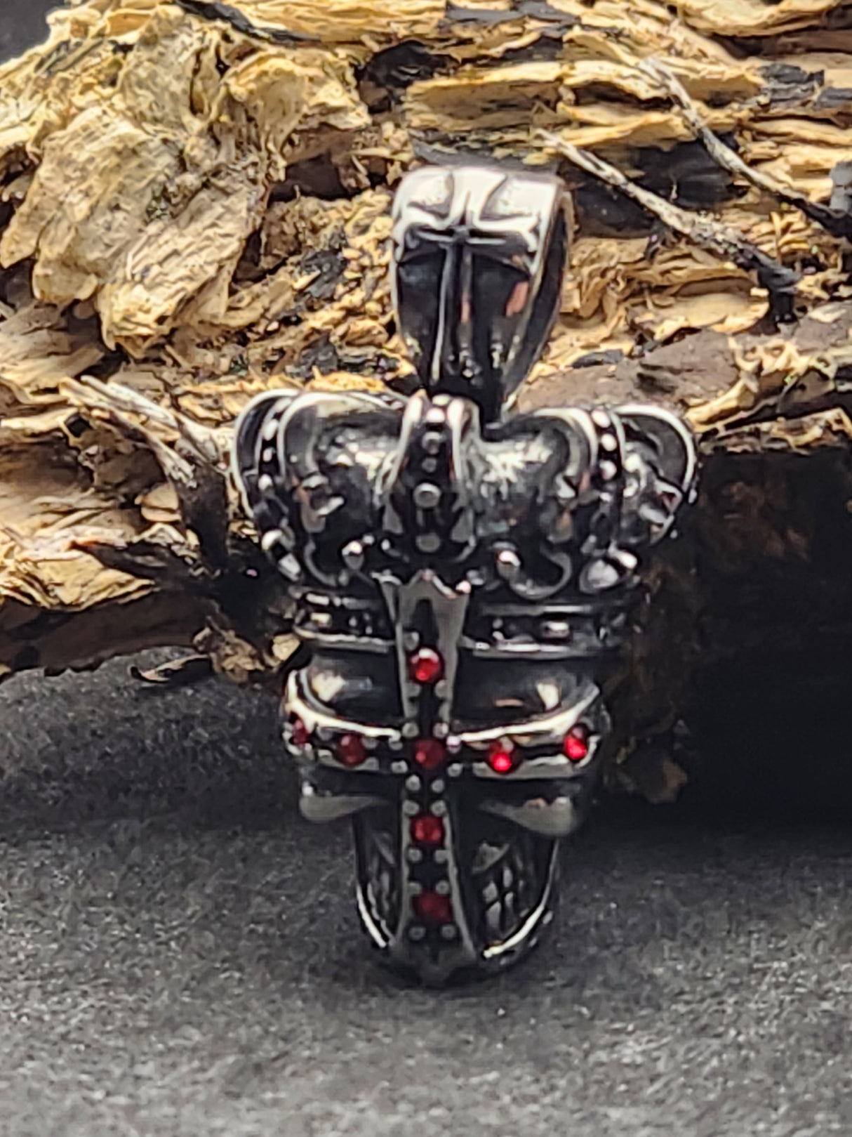 Edelstahlanhänger THE KING