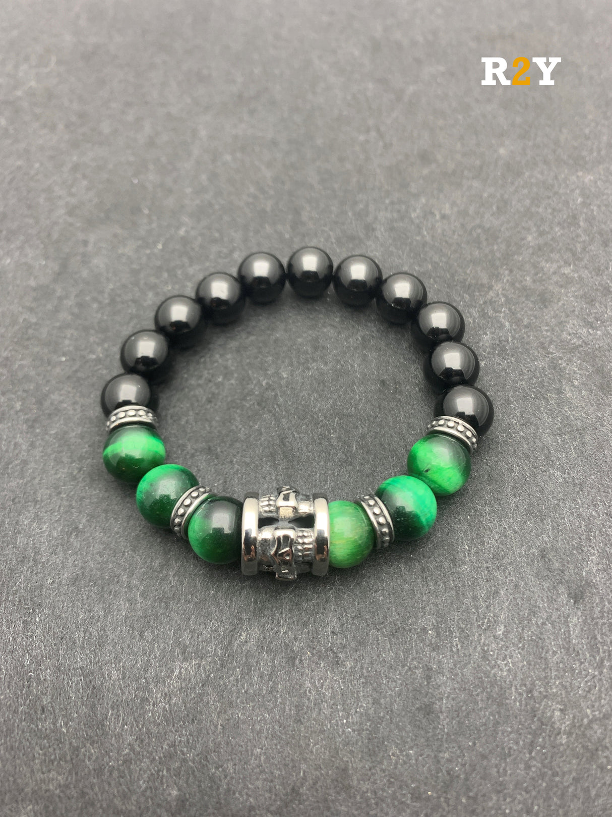 Biker Armband Green Thunder