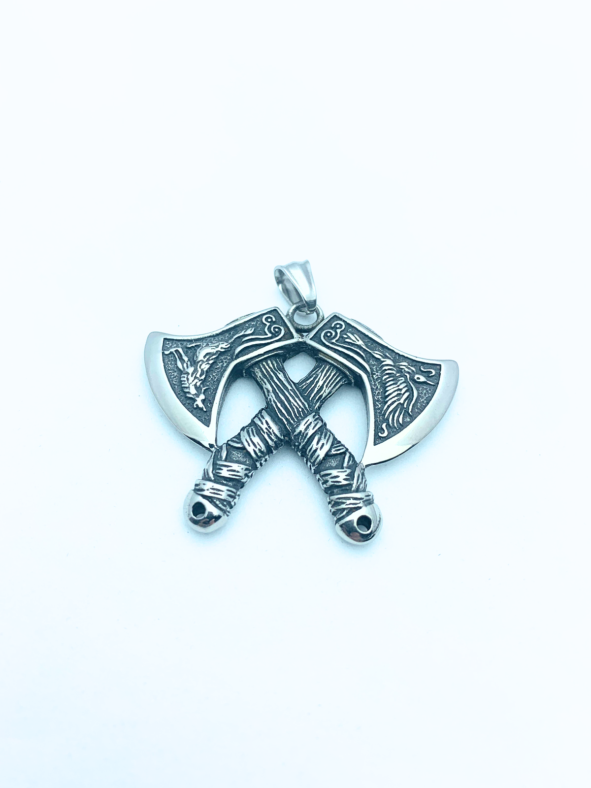 Edelstahlanhänger DOUBLE AXE