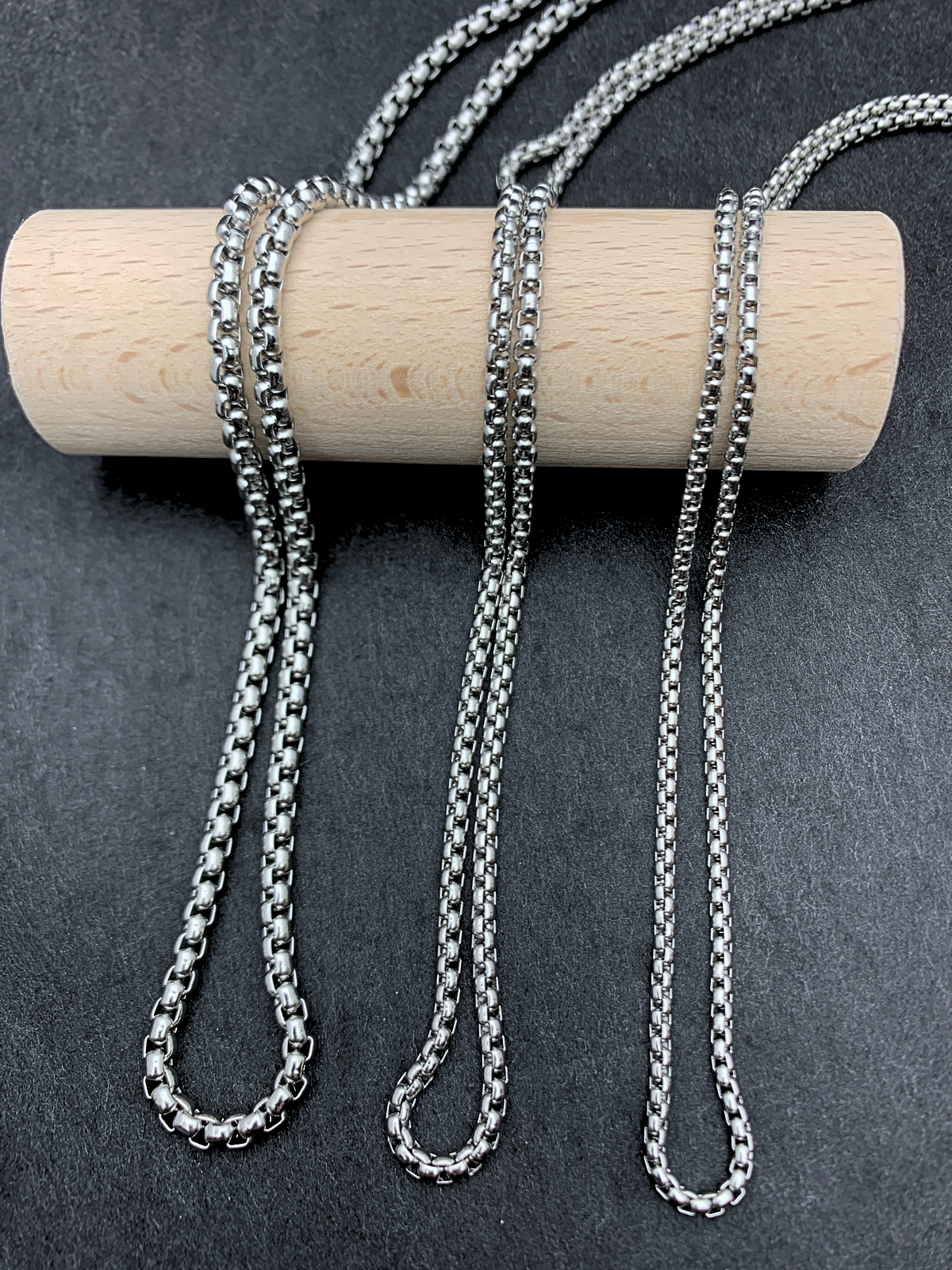 Edelstahlhalskette BOXKETTE