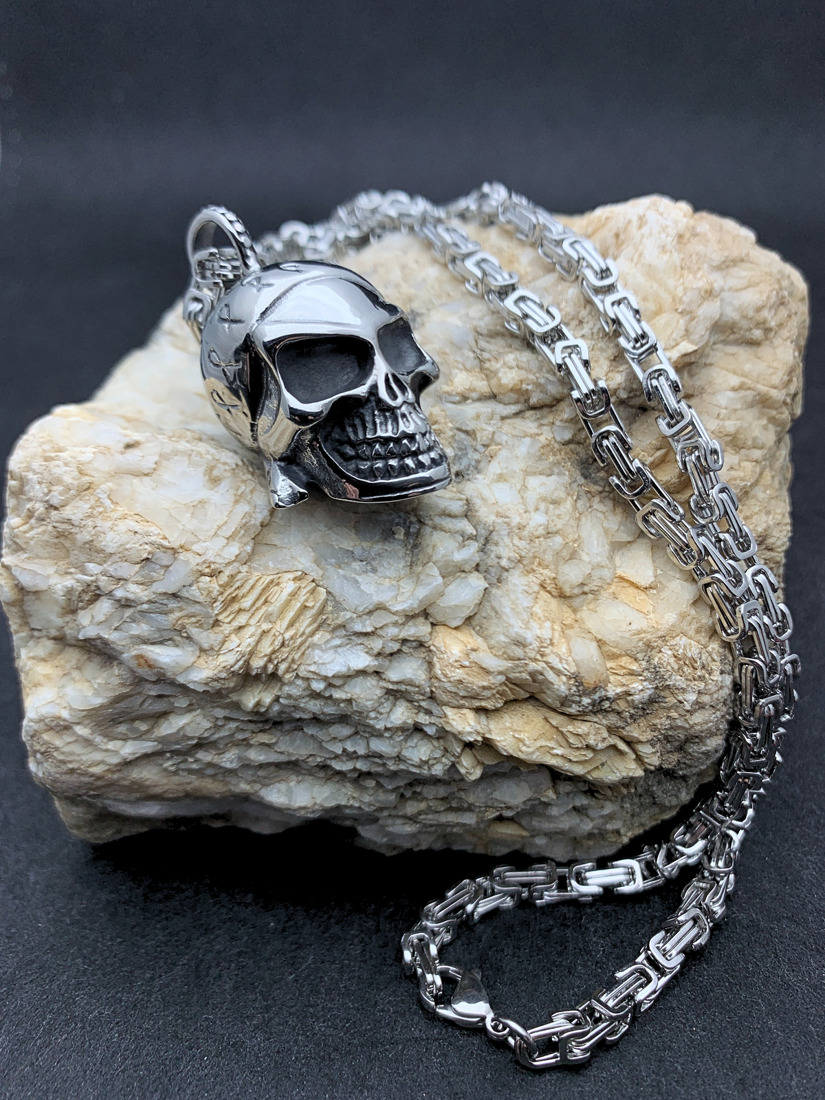 Edelstahlanhänger PIRATES SKULL