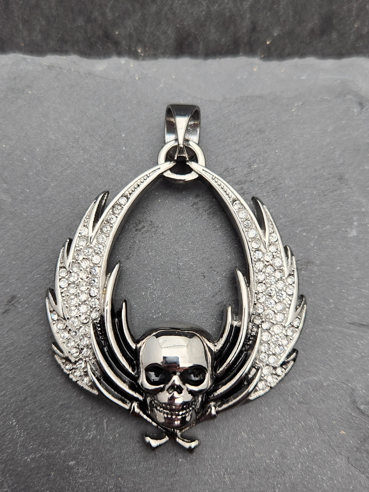 Edelstahlanhänger WHITE FEATHER