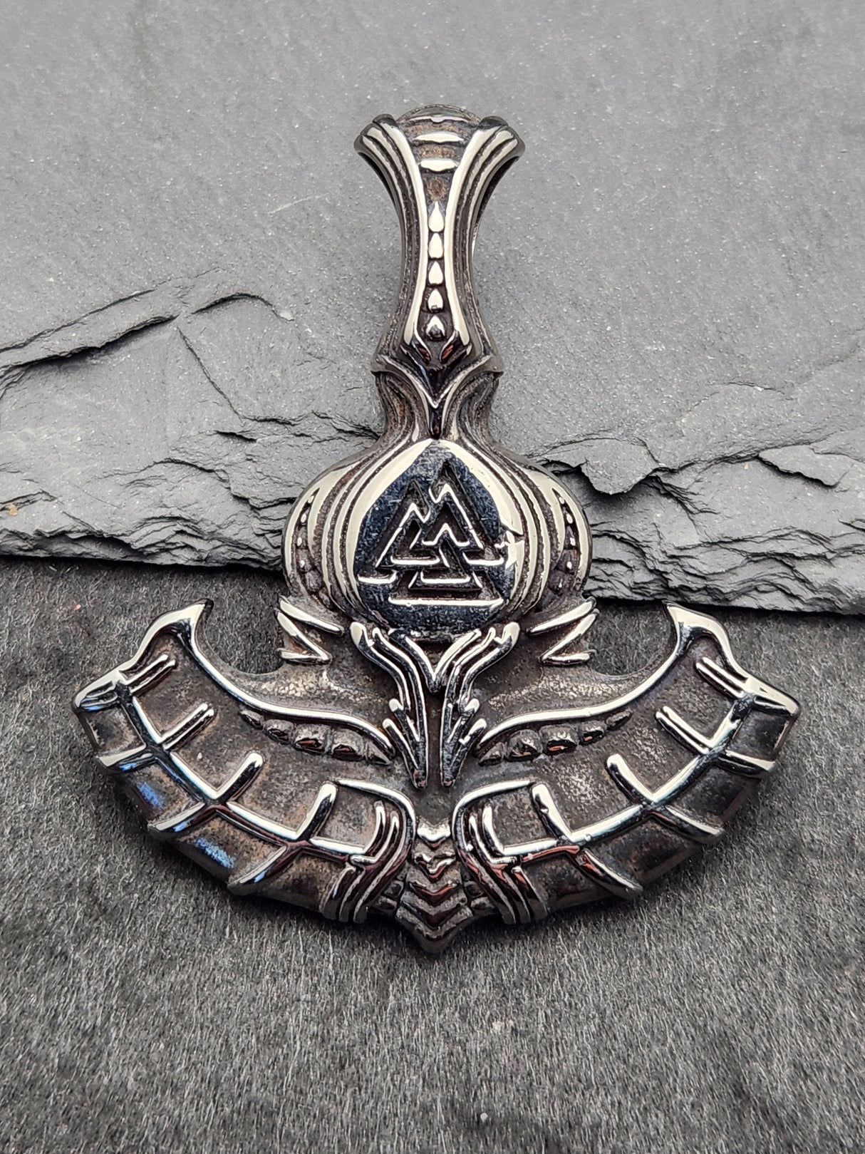 Edelstahlanhänger THOR HAMMER 2
