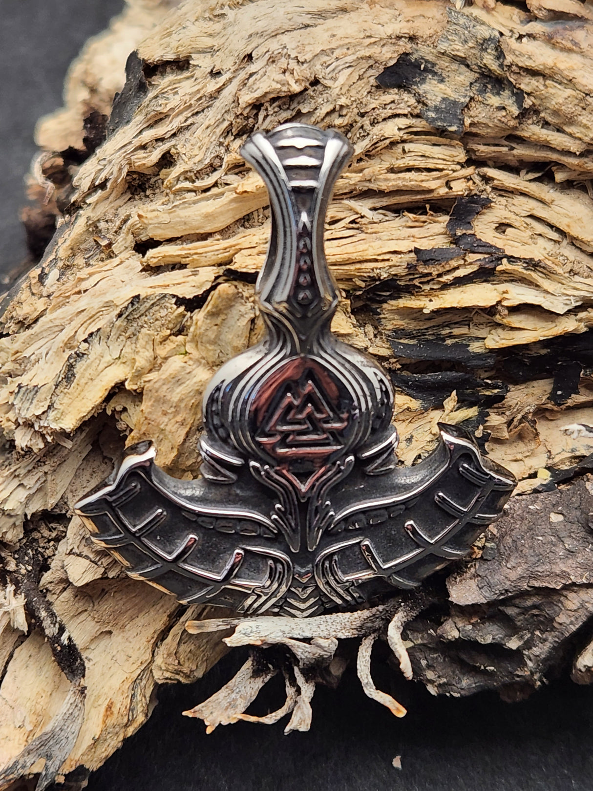 Edelstahlanhänger THOR HAMMER 2