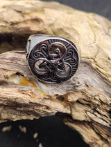 Edelstahl Ring TRIQUETRA