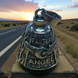 Edelstahl Biker Bell Glücksglocke "Road Guardian"