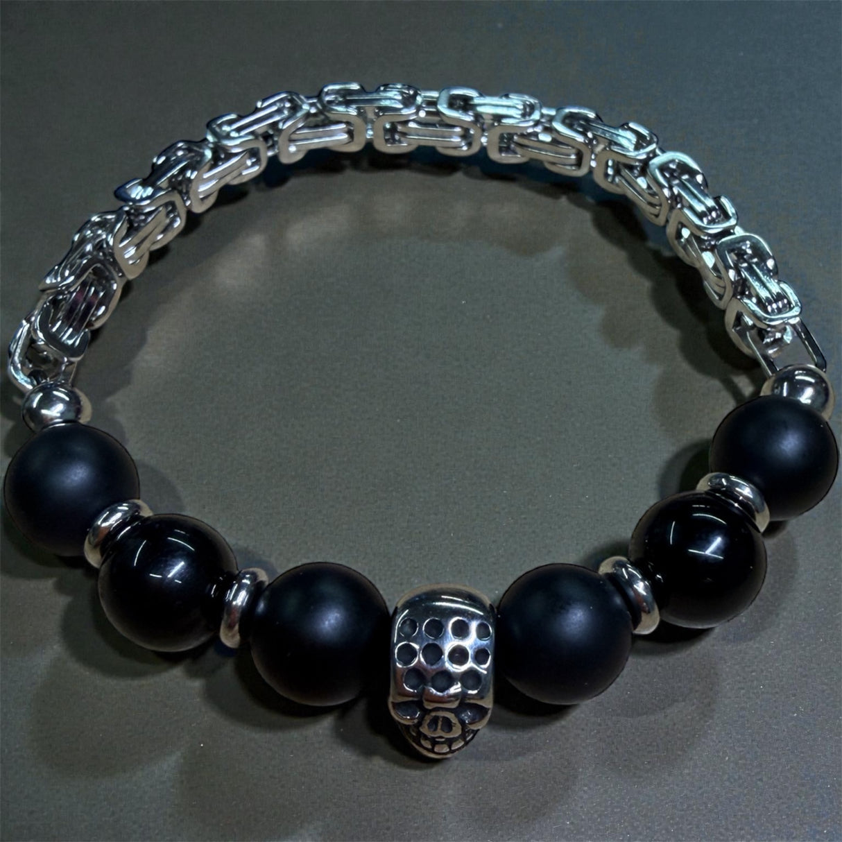 Biker Armband IRON ONYX