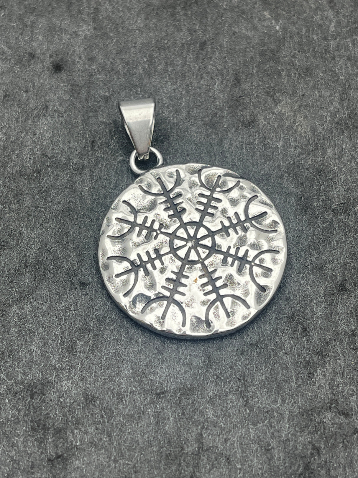 Edelstahlanhänger VEGVISIR 2