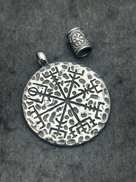 Edelstahlanhänger VEGVISIR 3