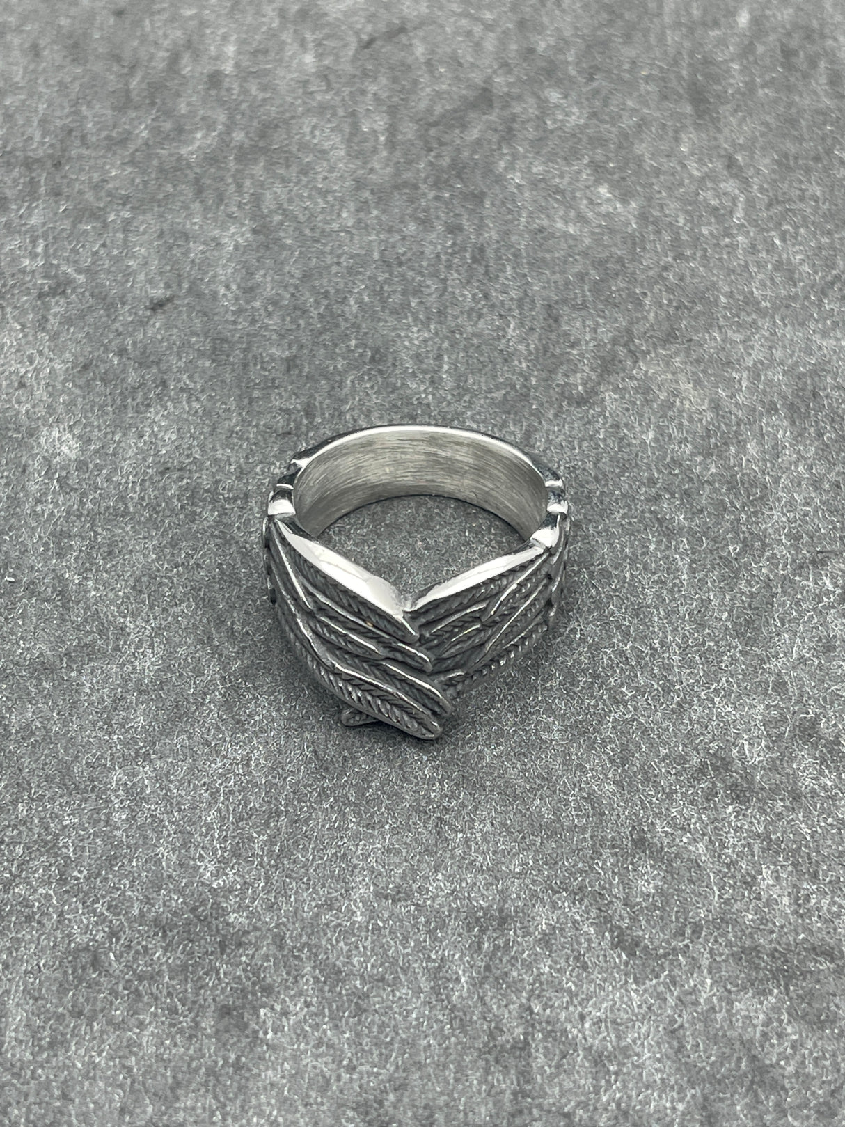 Edelstahl Ring Wings