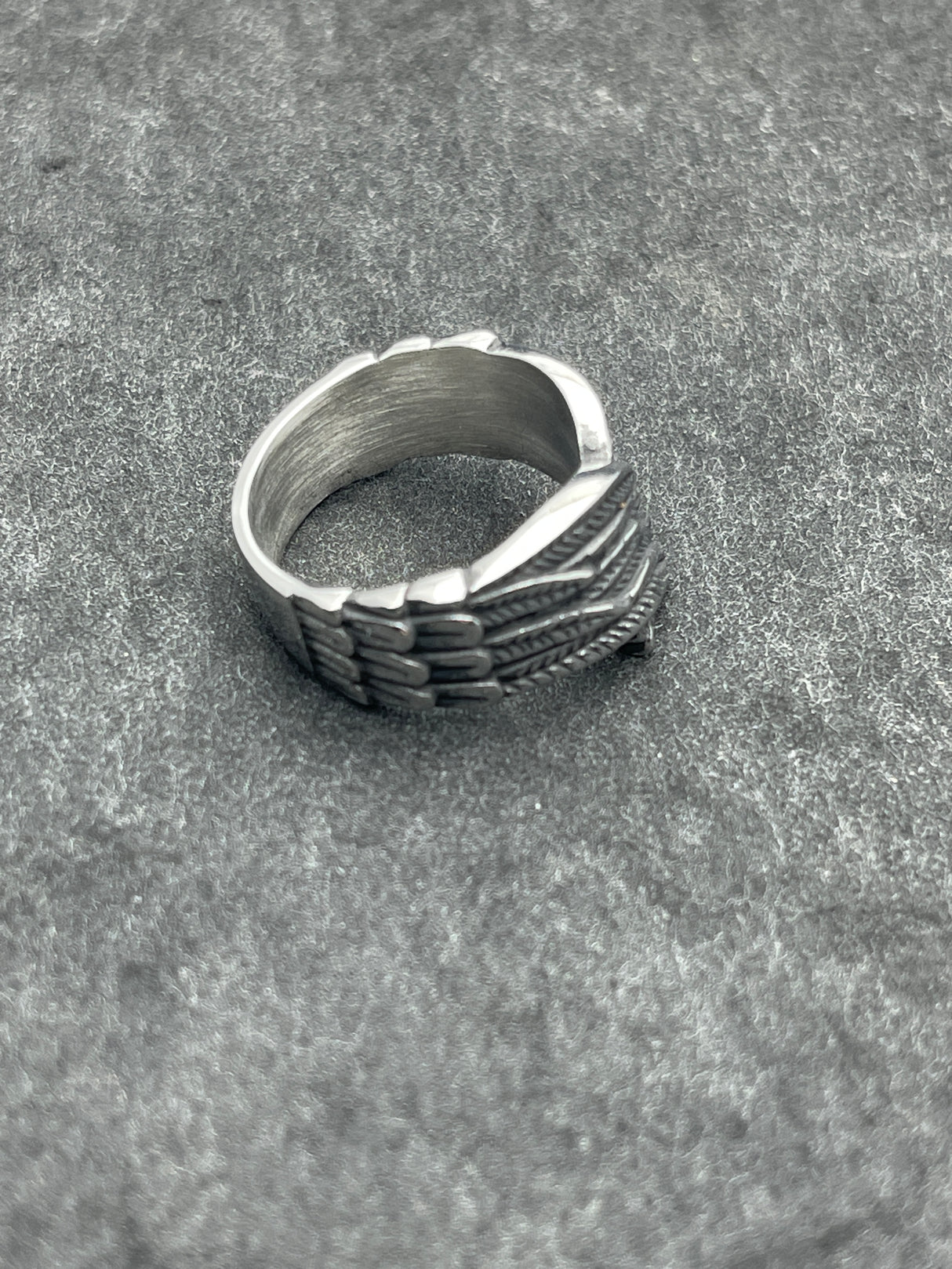 Edelstahl Ring Wings