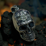 Edelstahlanhänger CROSSFIRE SKULL WHITE