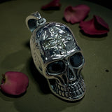Edelstahlanhänger CROSSFIRE SKULL WHITE