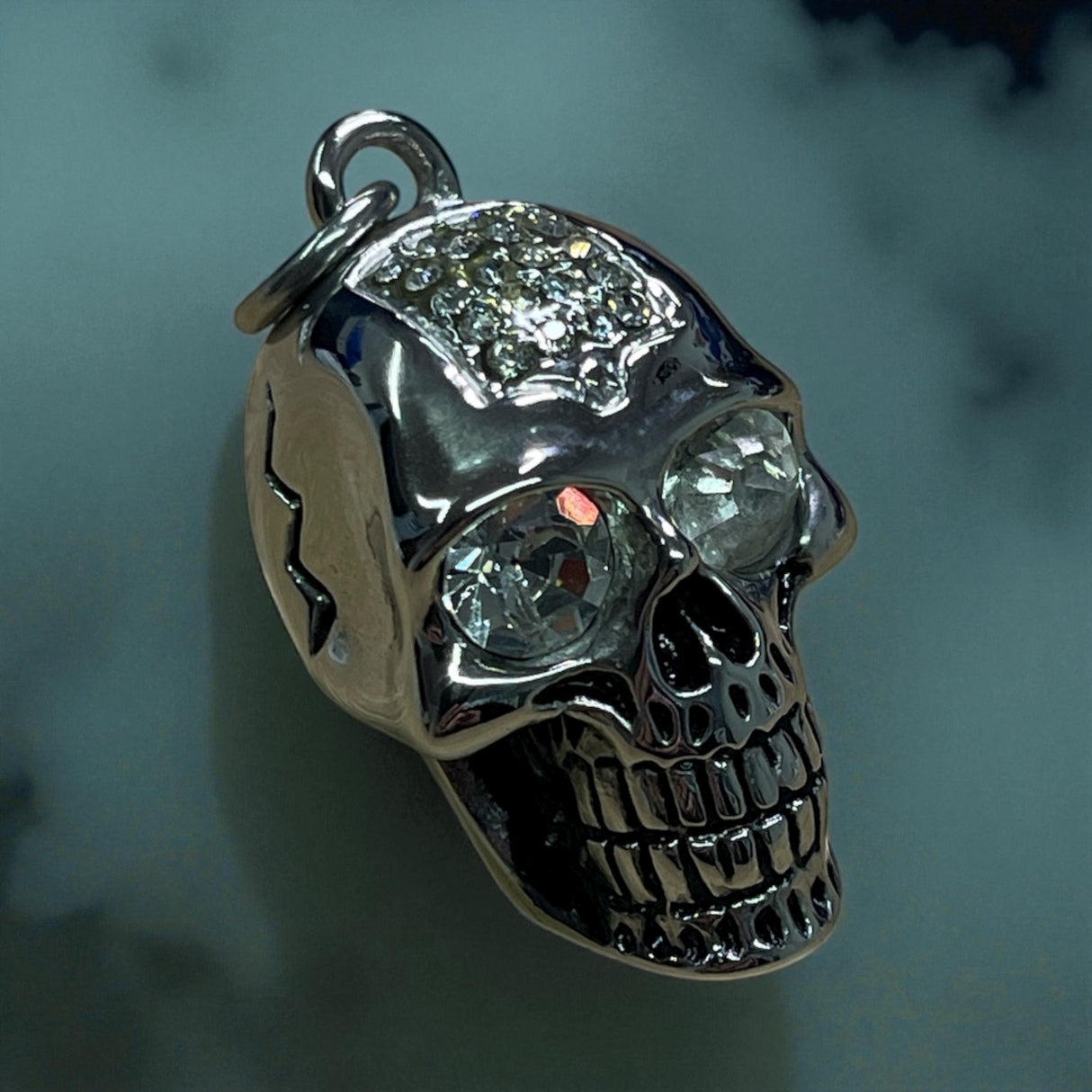 Edelstahlanhänger DIAMOND GAZE WHITE