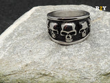 Edelstahl Ring 5 Skull