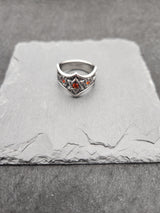 Edelstahl Ring RED STAR