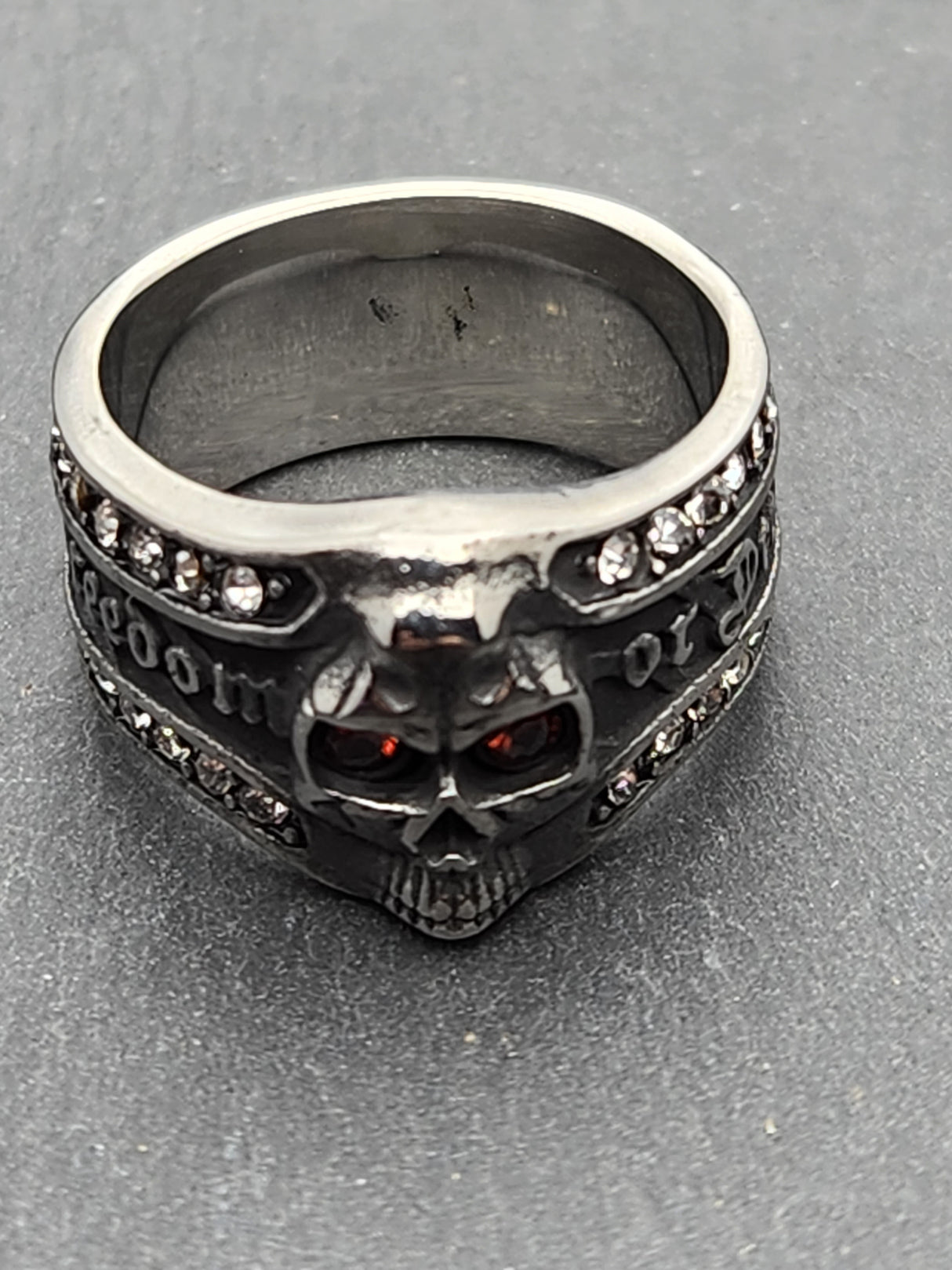 Edelstahl Ring FOD (Freedom or Death)