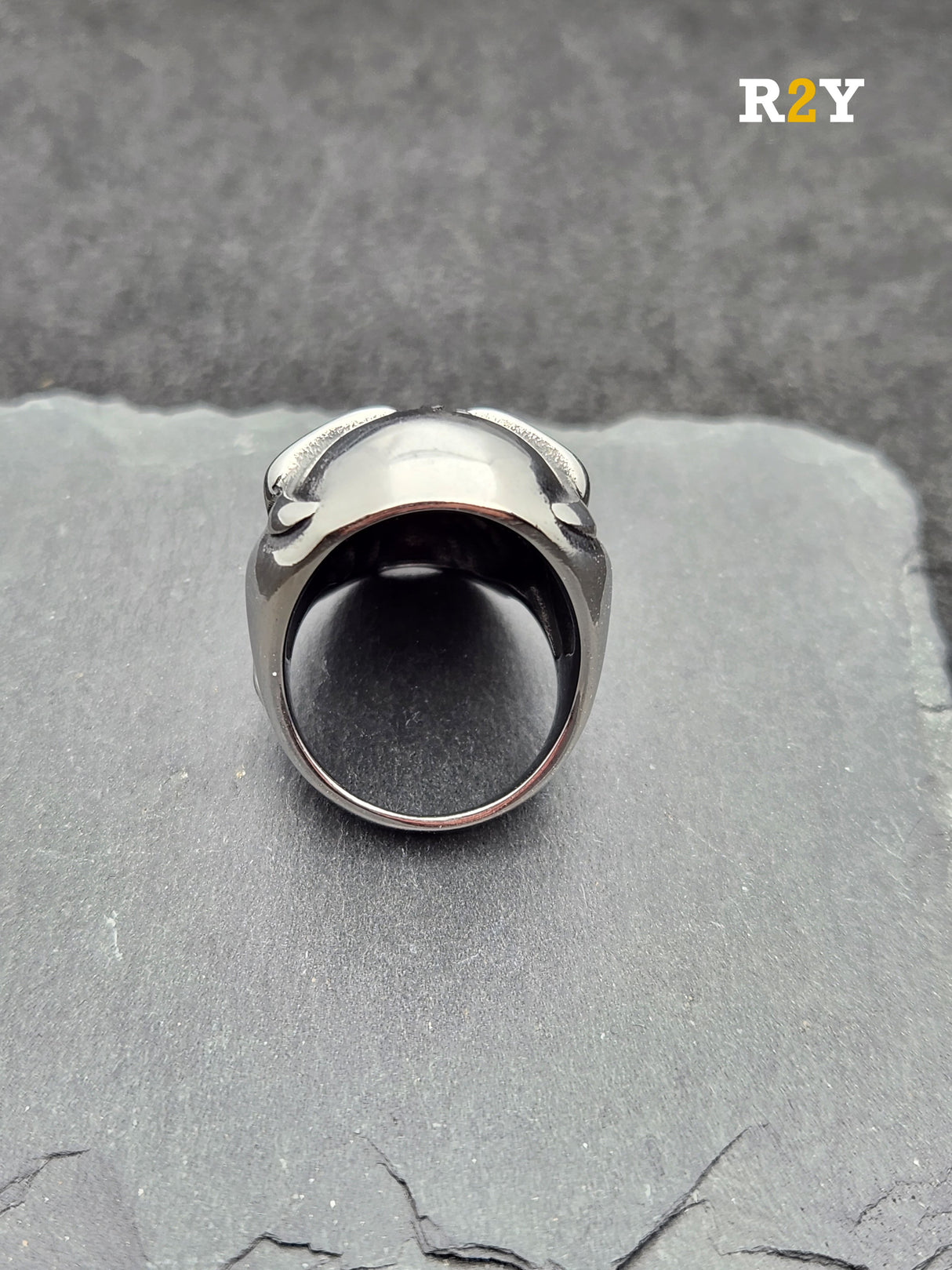 Edelstahl Ring American Skull