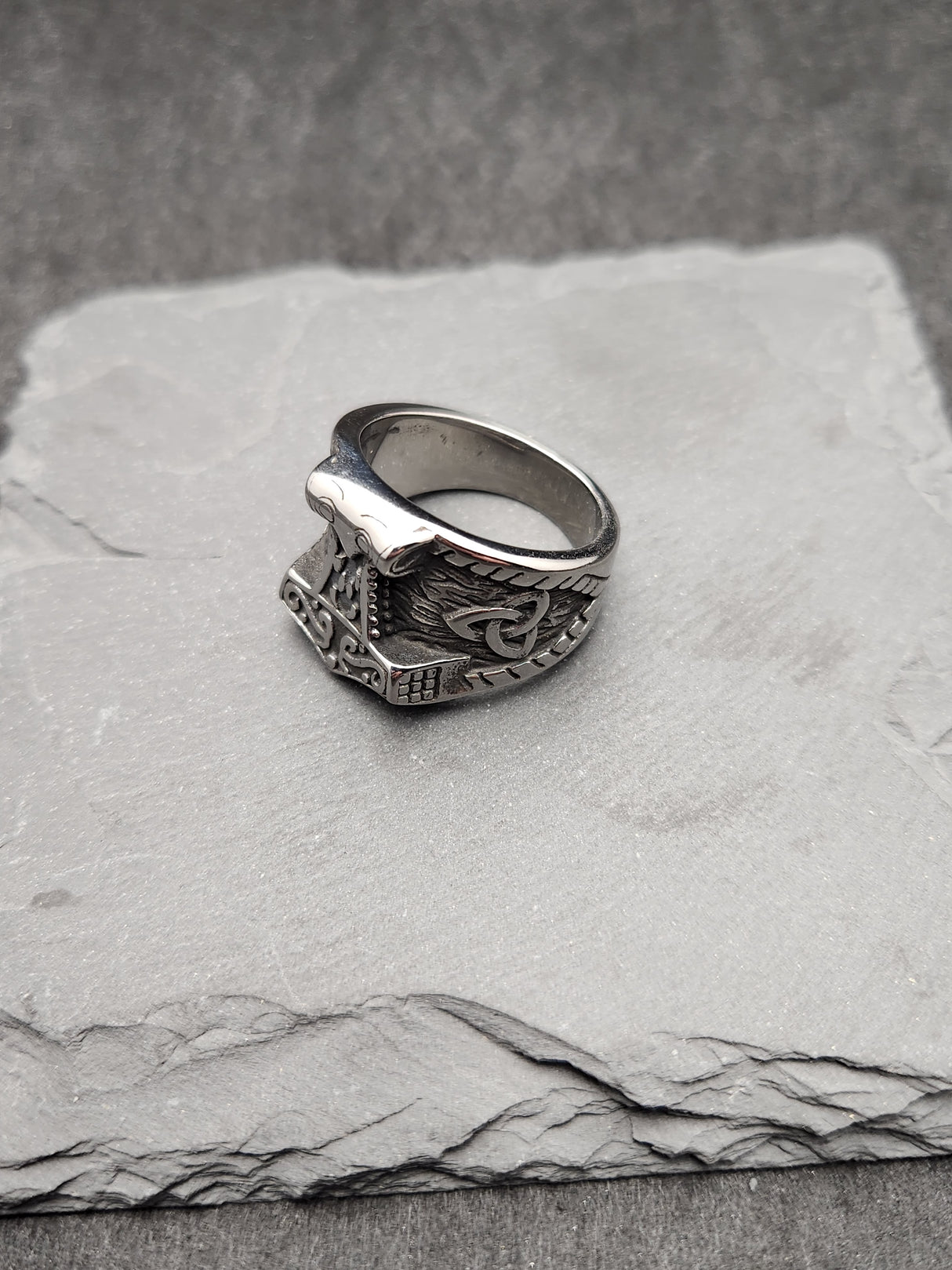 Edelstahl Ring VIKING