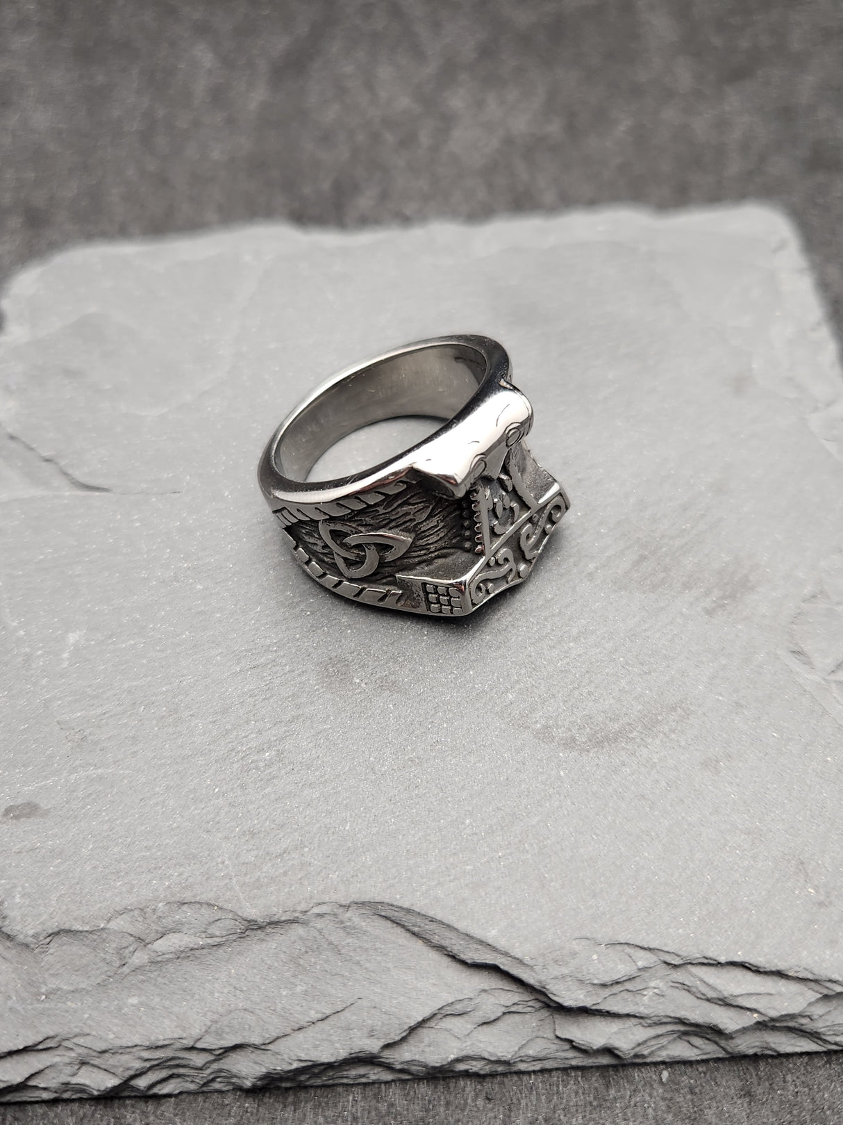 Edelstahl Ring VIKING