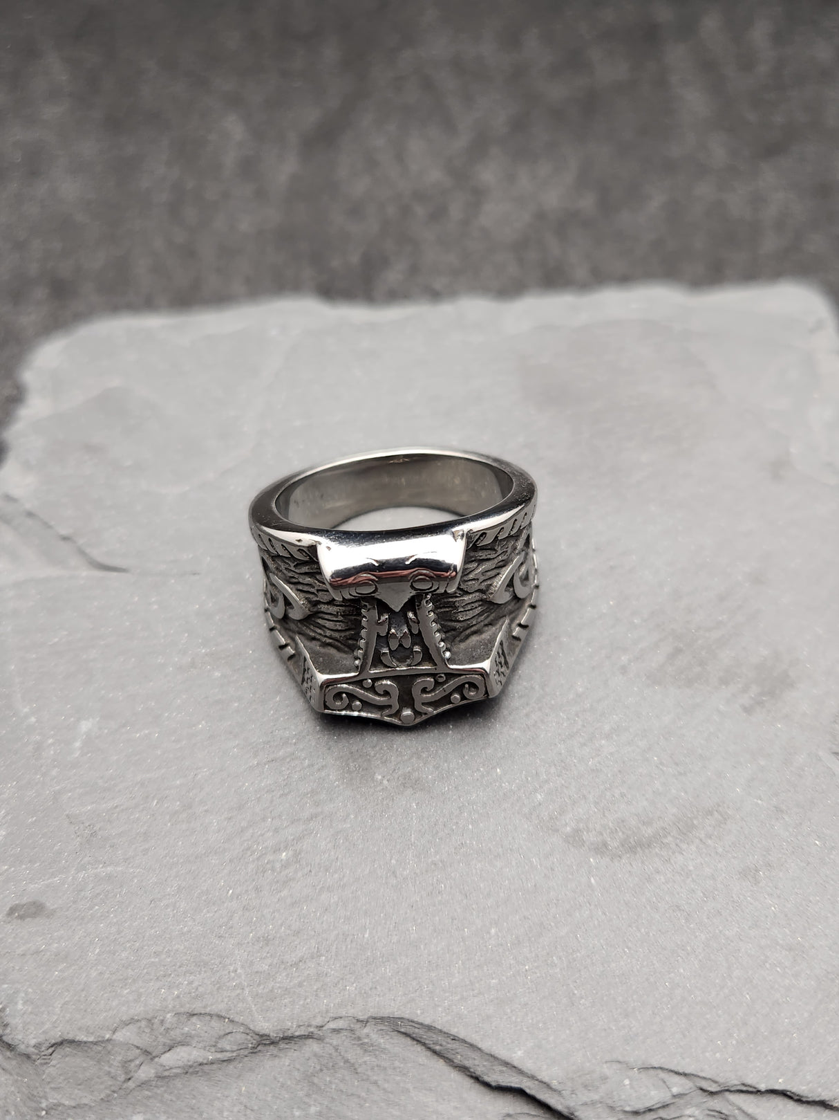 Edelstahl Ring VIKING