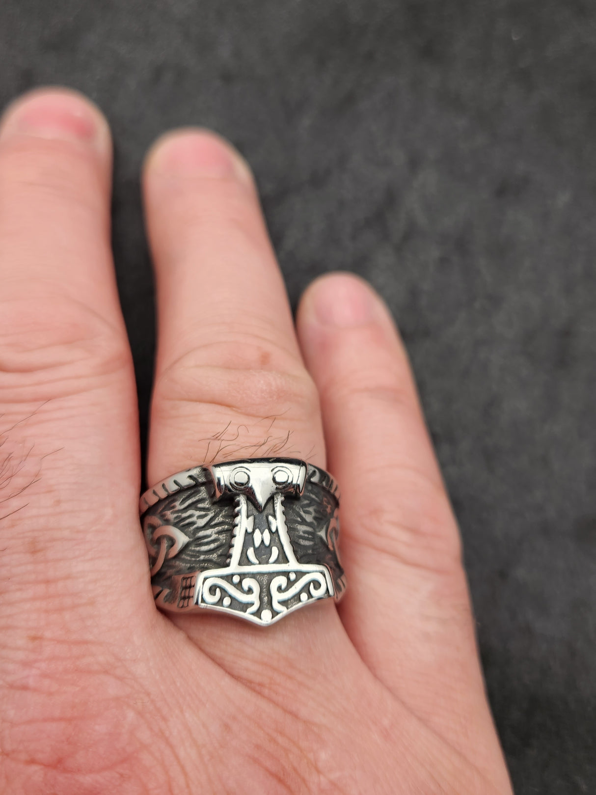 Edelstahl Ring VIKING