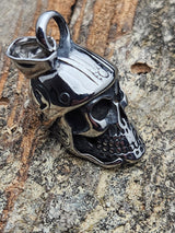 Edelstahlanhänger BIKER SKULL