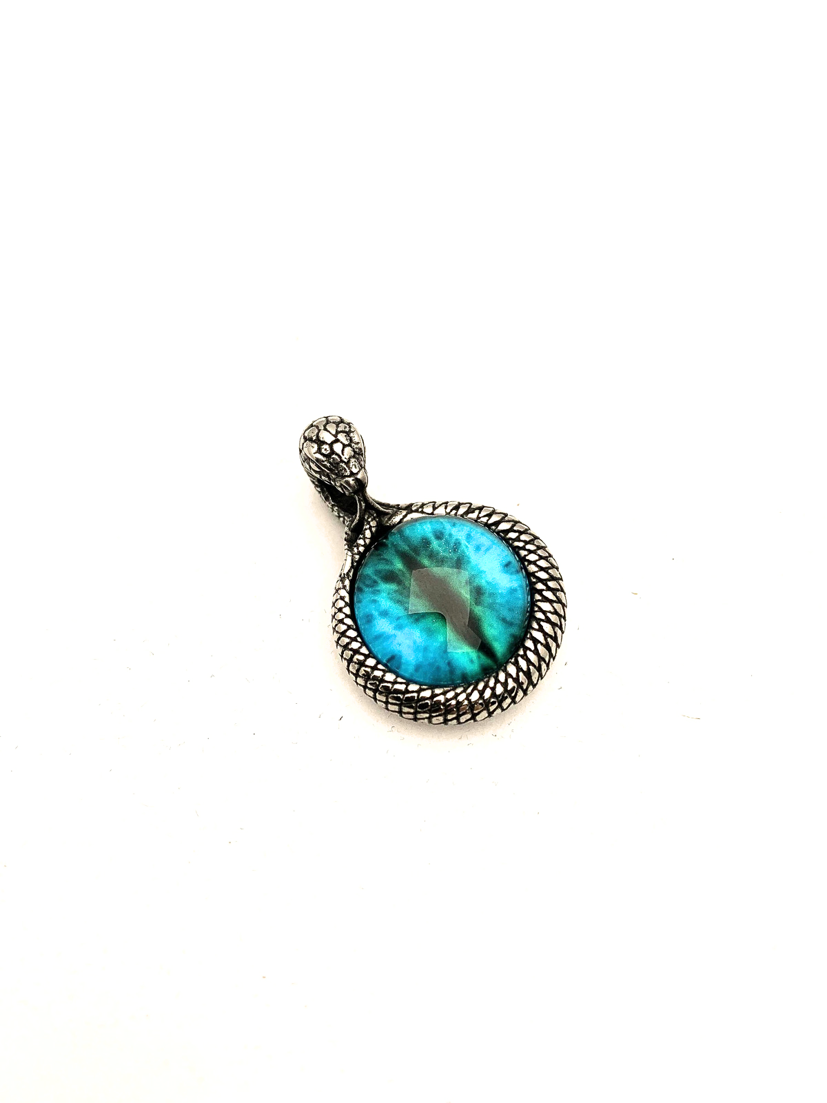 Edelstahlanhänger BLUE SNAKE EYE