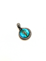 Edelstahlanhänger BLUE SNAKE EYE