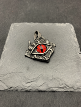 Edelstahlanhänger EVIL EYE RED