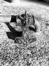 Edelstahlanhänger CROW RUNES THOR