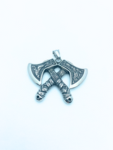 Edelstahlanhänger DOUBLE AXE