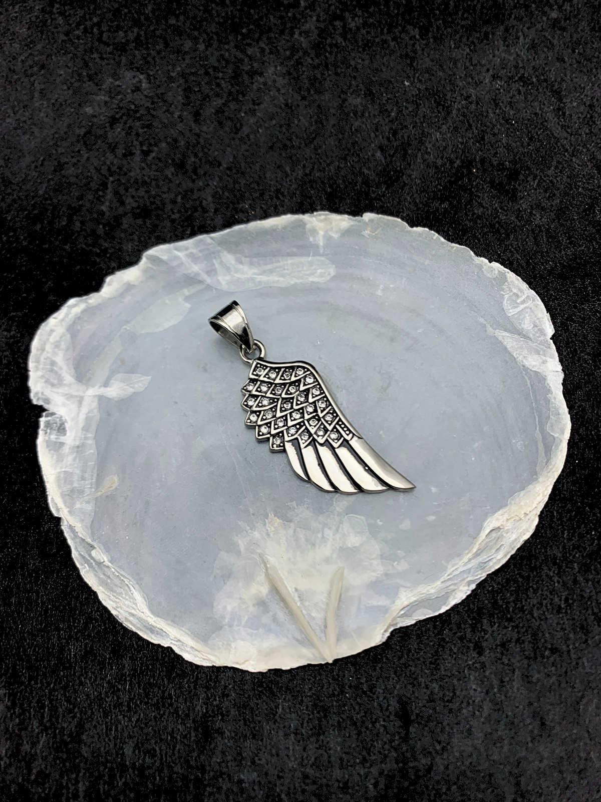 Edelstahlanhänger WHITE WING